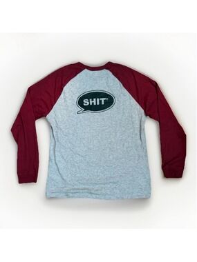 SH!T Skateboard Company Baseball Raglan Tee - Size S/M